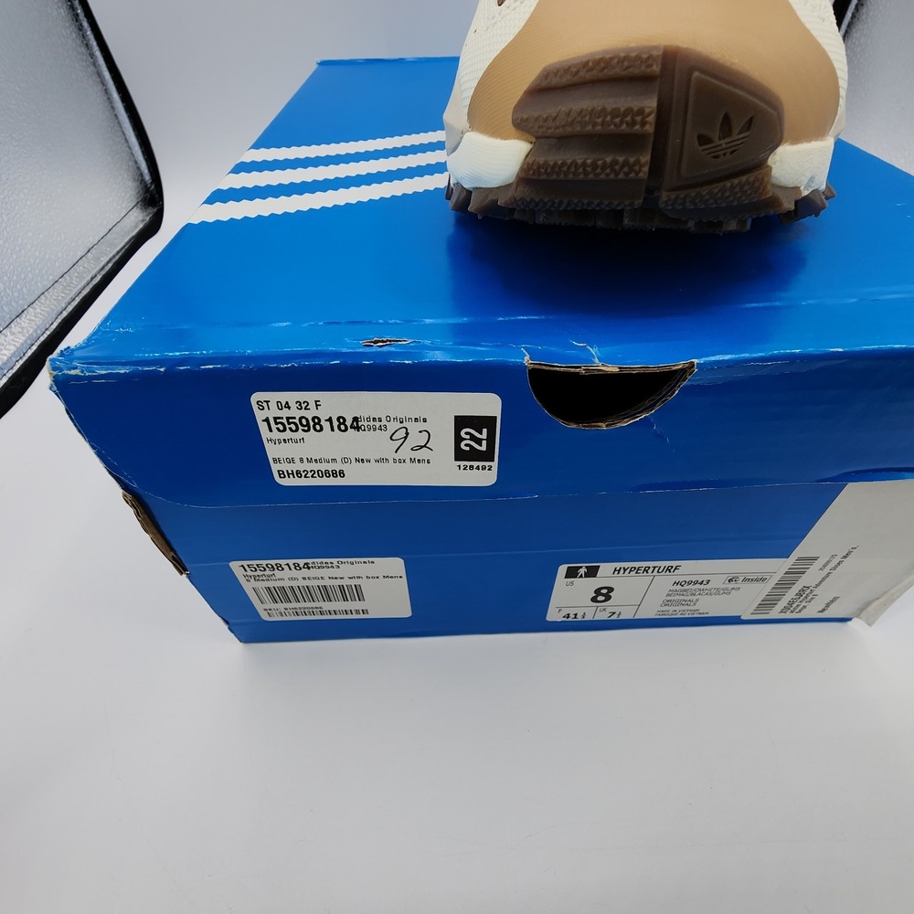 Adidas Hyperturf Adventure Shoes Mens Sz‎ 8 Magic Beige Off White Gum NEW in Box - Picture 12 of 13